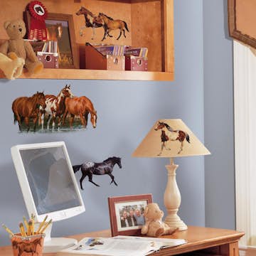 Väggdekor RoomMates Wild Horses RMK1017SCS