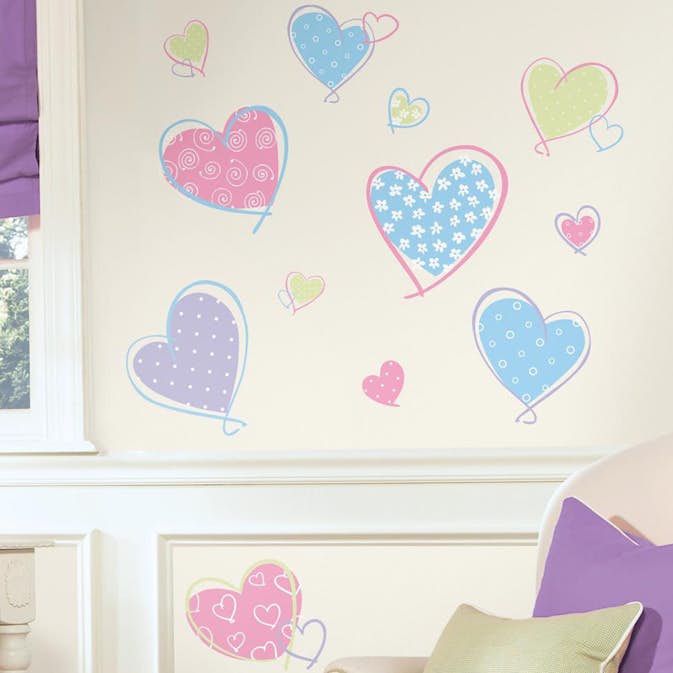 Väggdekor RoomMates Hearts