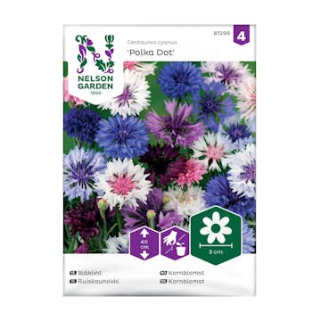 Frö Blåklint Nelson Garden Polka Dot Låg Mix