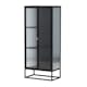 Vitrinskåp Venture Home Garis Svart Stål 160cm