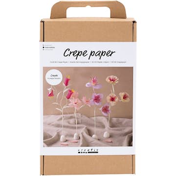 DIY-kit Creativ Company Kräppapper Blomma