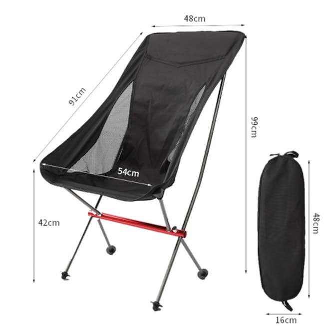 Campingstol Briv Hög Hopfällbar