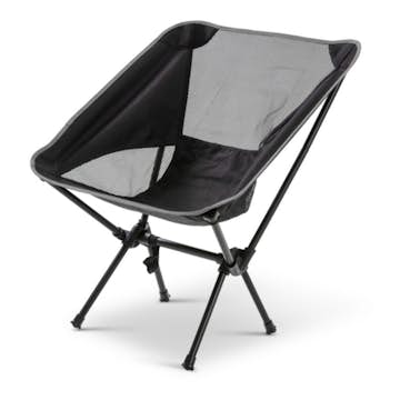 Campingstol Briv Svart Hopfällbar Med Väska