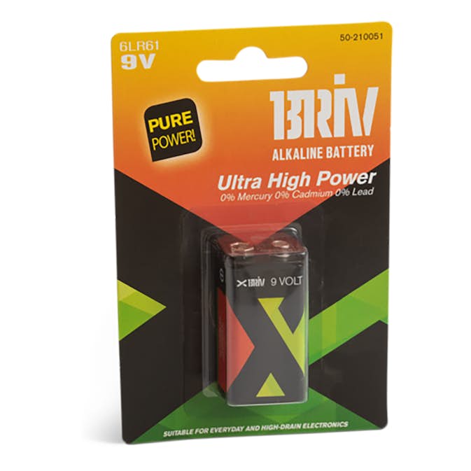 Batteri Briv 6LR61 9V 1-Pack