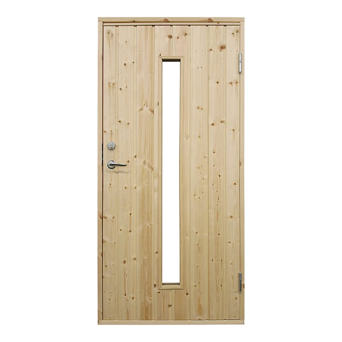 Ytterdörr Landskap Avlångt Glas Omålad