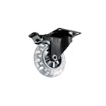 Möbelhjul Habo 4107 med Broms 75 mm