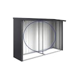 Bakvägg Biohort till WoodStock 300 Metallic Mörkgrå