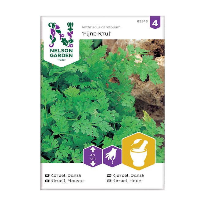 Frö Dansk Körvel Nelson Garden Fijne Krul