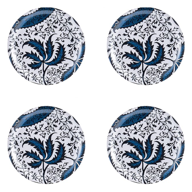 Glasunderlägg Åry Trays Indian Indigo