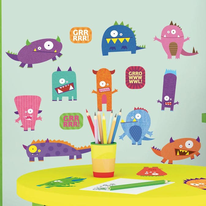 Väggdekor RoomMates Monsters