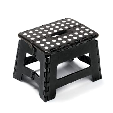 Campingstol Briv Svart Hopfällbar 29x22x22 cm