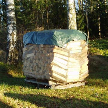 Vedpresenning Willab med Snöre och Krokar 110x150 cm