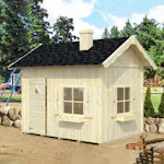 Lekstuga Palmako Grete 3,7 m² Trästuga med Sadeltak