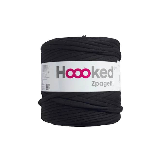 Zpagetti T-shirtgarn Svart 700 g - Återvunnet Material