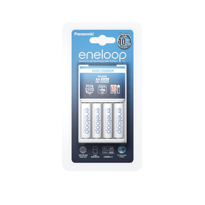 Batterikit Panasonic Basic Laddare inkl. 4xAA 1900mAh