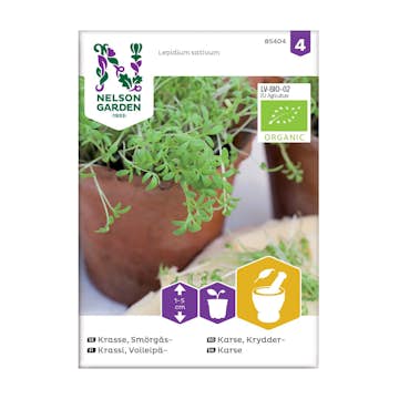 Frö Smörgåskrasse Nelson Garden Organic