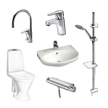 Badrumspaket Gustavsberg Rotpaket 2