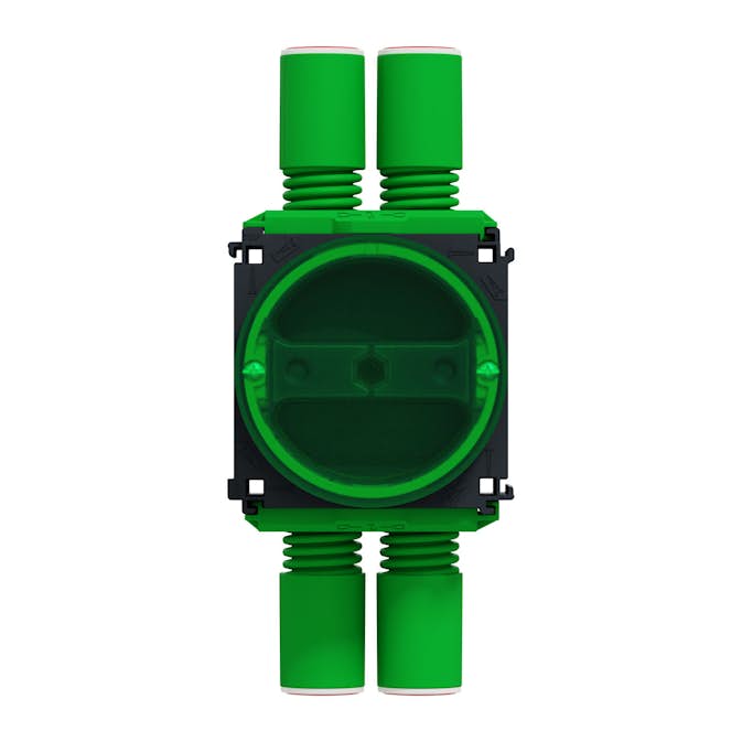 Apparatdosa Schneider Electric Multifix med lock för enkel-/dubbelgips 12-27mm