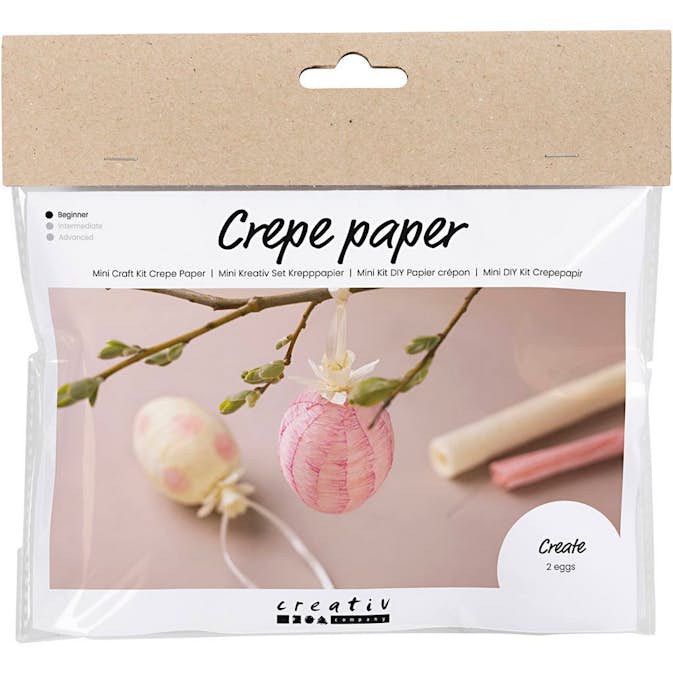 DIY-kit Creativ Company Kräppapper Ägg