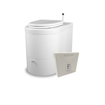 Förbränningstoalett Purolett Eco Royal Vit med Påsar