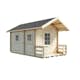 Bastu Luoman Tulilampi 10,3 m² Fristående Utebastu med Sadeltak & Dubbla Rum