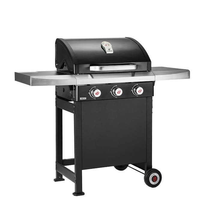 Gasolgrill Landmann Rexon PTS 3.0 Rostfritt Stål med 3 Brännare & Fällbara Bord