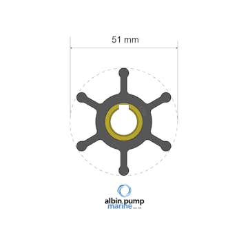 Impellerkit Albin Group Marine Premium 06-01-007