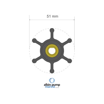 Impellerkit Albin Group Marine Premium 06-01-009