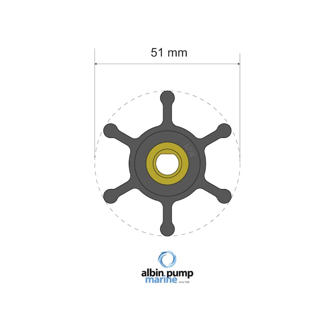 Impellerkit Albin Group Marine Premium 06-01-009