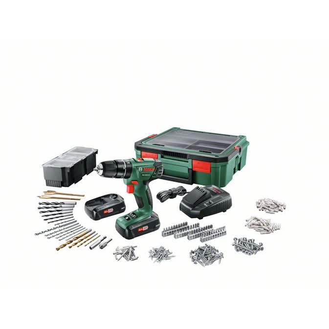 Borrskruvdragare Bosch Power Tools PSB 1800 LI-2 18 V med Systembox Med Batteri