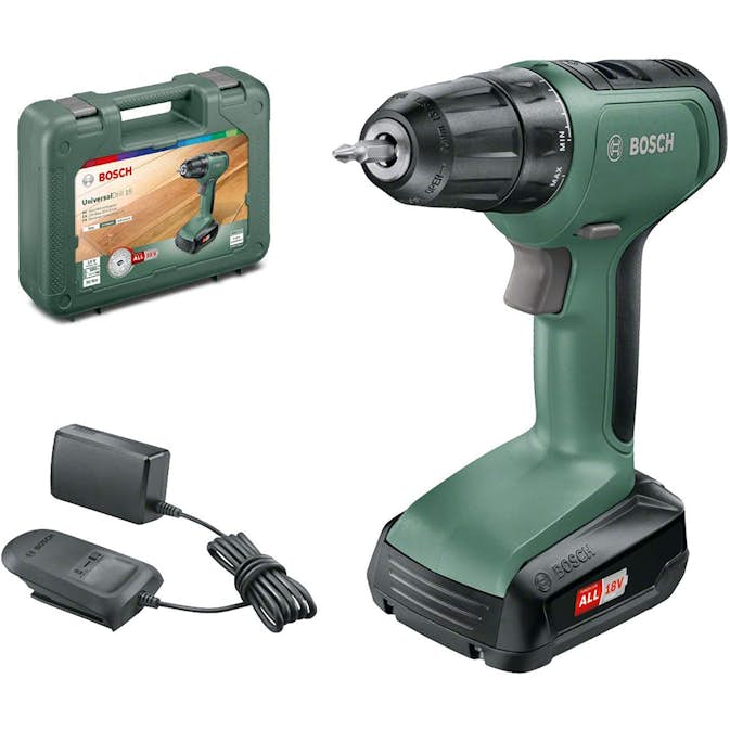 Borrskruvdragare Bosch Power Tools UniversalDrill 18 1x1,5Ah med väska