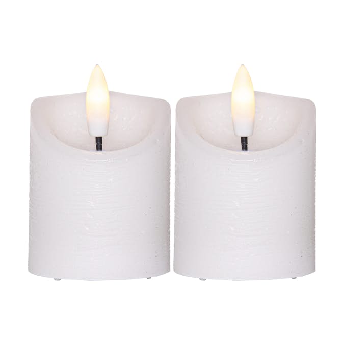 LED-Blockljus Star Trading Flamme Rustic 2-pack