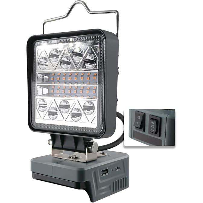 Arbetsbelysning Japcell LED 800-1800 Lumen för Milwaukee 18V Batteri