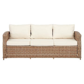 Loungesoffa VILA Gotland 3-sits Trädgårdssoffa i Konstrotting med Dynor