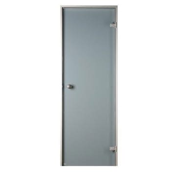 Bastudörr Sauna Sweden Aluminium Grå