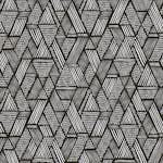 Tapet WOW Ethnic Stitch Svart/Vit