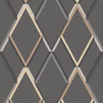 Tapet WOW Metallisk Geometrisk Grå