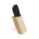 Knivblock Fiskars Essential i Björk inkl 5 Proffessionella Knivar