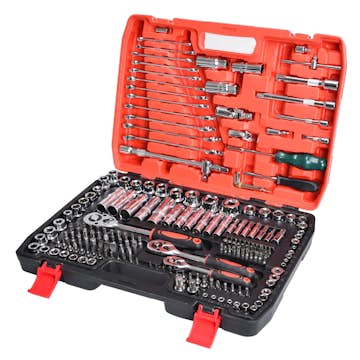 Verktygslåda Timco Sats Med Hylsor 216 Delar