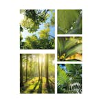 Tavla Art For The Home 5 Delar Tystnad Grön