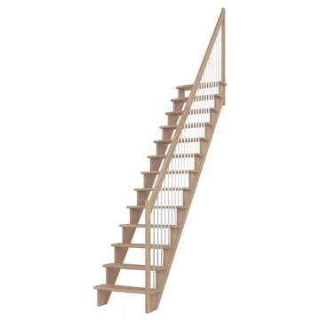 Spartrappa Dolle Lyon med Vertikalt Metallräcke