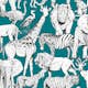 Tapet Superfresco Easy Jungle Animals Grön