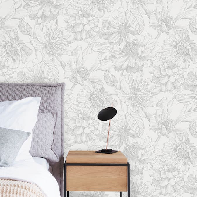 Tapet Art For The Home Dalia Grå 108233