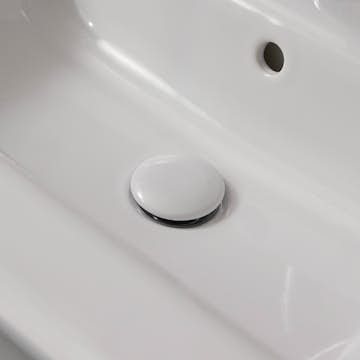 Bottenventil Miller Badrum Porslin Vit för Handfat