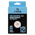 Pingisboll Stiga Sports Seasons White 12-Pack
