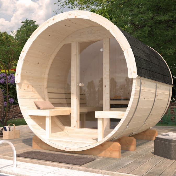 Bastutunna Palmako Anita 1,3, 0,7 m2 Med Glasvägg