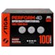 Pingisboll Stiga Sports Perform 3-Star ABS White 100-Pack