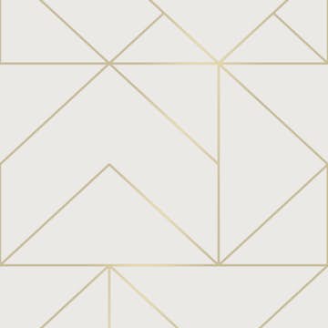 Tapet Superfresco Easy Geo Vit/Guld