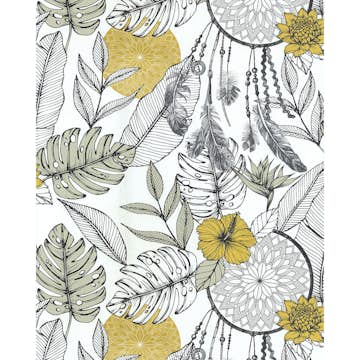 Tapet Lutéce Attrape Reves Jaune 11201502