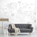 Fototapet Art for the Home Världskarta